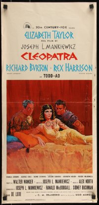 9r0805 CLEOPATRA Italian locandina R1970s Elizabeth Taylor, Burton & Harrison, Howard Terpning art!