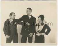 9t0869 EDWARD G. ROBINSON deluxe 8x10.25 still 1930s tall guy grabs him as woman watches by Walters