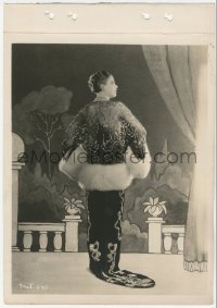 9t0871 ESTHER RALSTON 8x11 key book still 1920s modeling a wild gown of chiffon black velvet!