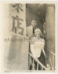 9t0882 GENERAL DIED AT DAWN 8x10.25 still 1936 portrait of Gary Cooper & Madeleine Cooper on stairs!