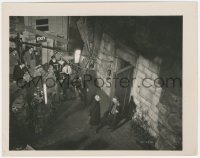 9t0815 GHOUL candid English 8x10.25 still 1933 cool overhead shot of director & camera crew filming!