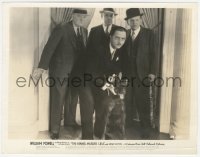 9t0913 KENNEL MURDER CASE 8x10.25 still 1933 William Powell as detective Philo Vance with dog!