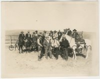 9t0918 LAST OUTLAW candid 8x10 key book still 1927 Gary Cooper, cast & crew listening to director!