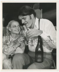 9t0945 MOONRAKER 8.25x10 still 1979 huge Richard Kiel having a drink with tiny Blanche Revalec!