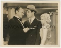 9t0972 SECRET 6 8x10.25 still 1931 sexy young Jean Harlow with Wallace Beery& Johnny Mack Brown!