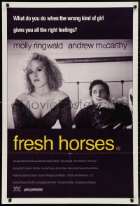 9t0561 FRESH HORSES Aust 1sh 1989 close-up of sexy Molly Ringwald, Andrew McCarthy!