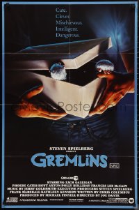 9t0566 GREMLINS Aust 1sh 1984 cute, clever, mischievous, dangerous, Joe Dante, cool John Alvin art!