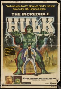 9t0569 INCREDIBLE HULK Aust 1sh 1978 great artwork of Bill Bixby & Lou Ferrigno!