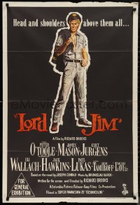 9t0577 LORD JIM Aust 1sh 1965 Peak and Terpning art of O'Toole, James Mason, Curt Jurgens and cast!