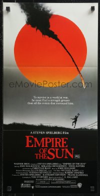 9t0643 EMPIRE OF THE SUN Aust daybill 1987 Stephen Spielberg, John Malkovich, first Christian Bale!