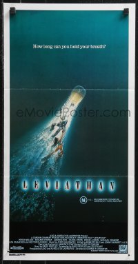 9t0670 LEVIATHAN Aust daybill 1989 deep ocean monster sci-fi, how long can you hold your breath?