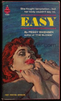 9t0776 EASY paperback book 1962 Rader art, she fought temptation, but her body couldn't say no!