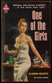 9t0794 ONE OF THE GIRLS paperback book 1963 Paul Rader art, always available if the price was right!