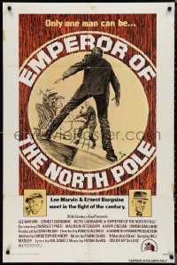 9t1412 EMPEROR OF THE NORTH POLE 1sh 1973 Lee Marvin, Ernest Borgnine, Calle art, original title!