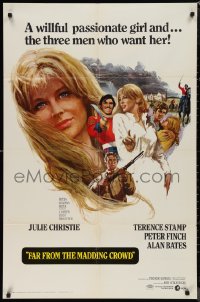 9t1440 FAR FROM THE MADDING CROWD 70mm style 1sh 1968 Julie Christie, Stamp, Bates, Schlesinger!
