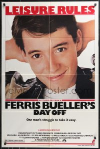 9t1450 FERRIS BUELLER'S DAY OFF 1sh 1986 c/u of Matthew Broderick in John Hughes teen classic!