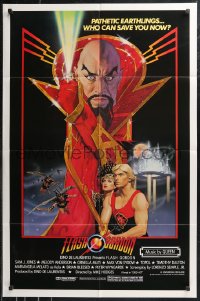 9t1463 FLASH GORDON 1sh 1980 Amsel art of Sam Jones, Melody Anderson & Max Von Sydow!