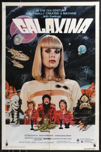 9t1489 GALAXINA style B 1sh 1980 Dorothy Stratten is a sexy man-made machine with feelings!