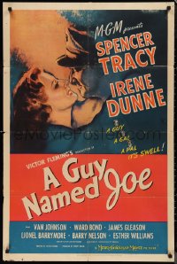 9t1530 GUY NAMED JOE 1sh 1944 World War II pilot Spencer Tracy loves Irene Dunne after death!