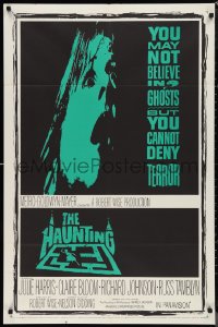 9t1535 HAUNTING 1sh 1963 you may not believe in ghosts but you cannot deny terror!