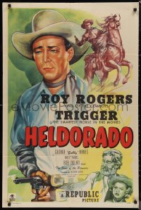 9t1541 HELDORADO 1sh 1946 Roy Rogers, Dale Evans, Gabby Hayes, Sons of the Pioneers!