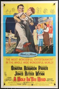 9t1554 HOLE IN THE HEAD 1sh 1959 Frank Sinatra, Edward G. Robinson, Eleanor Parker, Frank Capra!