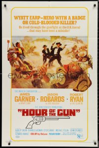 9t1564 HOUR OF THE GUN 1sh 1967 James Garner as Wyatt Earp, John Sturges, was he a hero or killer?