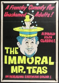 9t1584 IMMORAL MR. TEAS 1sh 1959 Russ Meyer, Bill Teas sees all women naked!