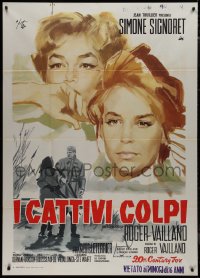 9t0191 NAKED AUTUMN Italian 1p 1961 Les Mauvais coups, art of Simone Signoret by Arnaldo Putzu!