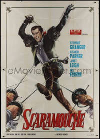 9t0120 SCARAMOUCHE Italian 2p R1970 Stewart Granger, Eleanor Parker, Janet Leigh, Mel Ferrer