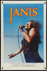 9t1603 JANIS 1sh 1975 great image of Joplin singing into microphone by Jim Marshall, rock & roll!