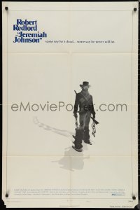 9t1607 JEREMIAH JOHNSON style C 1sh 1972 Robert Redford, Milius, directed by Sydney Pollack!