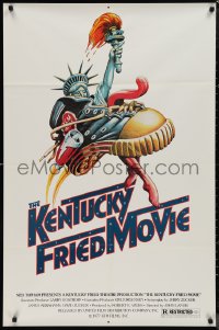 9t1621 KENTUCKY FRIED MOVIE 1sh 1977 John Landis directed comedy, wacky tennis shoe art!