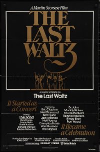 9t1651 LAST WALTZ 1sh 1978 Martin Scorsese, it started as a rock concert & became a celebration!