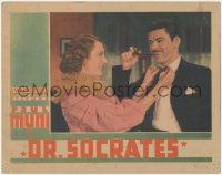 9t0340 DR. SOCRATES LC 1935 Ann Dvorak adjusts dapper doctor Paul Muni's bow tie, ultra rare!