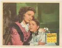 9t0341 DRAGONWYCK LC 1946 close up of Gene Tierney holding scared Connie Marshall, Ernst Lubitsch!