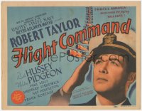 9t0273 FLIGHT COMMAND TC 1940 great c/u of airplane pilot Robert Taylor saluting in uniform!
