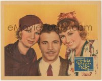 9t0359 GOLD DIGGERS OF 1937 LC 1936 c/u of Dick Powell between sexy Joan Blondell & Glenda Farrell!