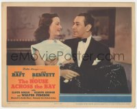 9t0371 HOUSE ACROSS THE BAY LC 1940 great close up of George Raft carrying sexy Joan Bennett!