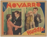 9t0372 HUDDLE LC 1932 Yale student Ramon Novarro hiding from Madge Evans' male visitor, ultra rare!