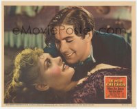 9t0377 IN OLD CHICAGO LC 1938 romantic super close up of Tyrone Power smiling at pretty Alice Faye!