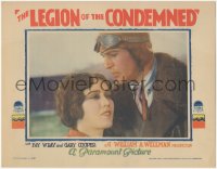 9t0390 LEGION OF THE CONDEMNED LC 1928 wonderful c/u of aviator Gary Cooper & beautiful Fay Wray!