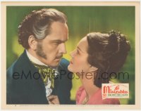 9t0391 LES MISERABLES LC #3 R1946 c/u of Fredric March as Jean Valjean & Rochelle Hudson as Cosette!