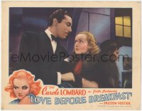 9t0400 LOVE BEFORE BREAKFAST LC 1936 Romero in tuxedo by Carole Lombard, classic black eye art, rare!