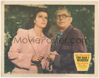 9t0409 MAN I MARRIED LC 1940 close up of pretty Joan Bennett & old man looking up at the sky!