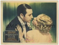 9t0417 MIDNIGHT CLUB LC 1933 best romantic close up of jewel thief George Raft & Helen Vinson!