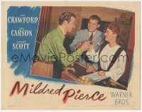 9t0418 MILDRED PIERCE LC 1945 Joan Crawford, Zachary Scott & Jack Carson toast their success!