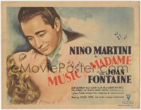 9t0280 MUSIC FOR MADAME TC 1937 great art of Nino Martini & super young Joan Fontaine, ultra rare!