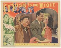 9t0426 MUSIC IN MY HEART LC 1940 romantic close up of Tony Martin holding sexiest Rita Hayworth!