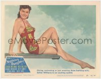 9t0429 NEPTUNE'S DAUGHTER LC #7 1949 best c/u of exciting eyeful Esther Williams on diving board!